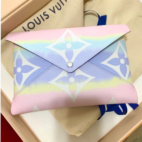 💯🆕LOUIS VUITTON KIRIGAMI ESCALE LARGE POUCH - Picture 3 of 9